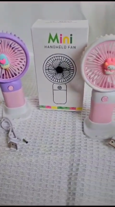 KIPAS ANGIN MINI PORTABLE GENGGAM USB CAS MOTIF BEBEK MELODY ICE CREAM DINO KENCANG TAHAN LAMA PREMIUM QUALITY