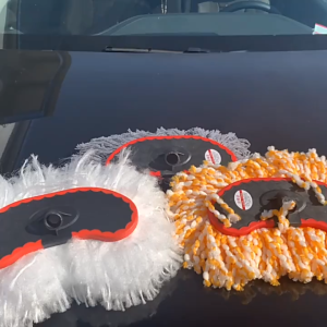 WOGOแปรงล้างรถ ไม้ล้างรถ Milk Fiber ปรับความยาวได้ 80-110cm ใช้สะดวกและไม่ทำเกิดรอยกับผิวรถ ฟองเยอะ