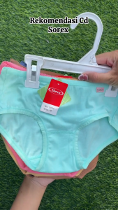 Sorex 2054 - Celana Dalam Wanita Dewasa Lusinan Cuting Midi Polos Panty Daily Wear Comfort