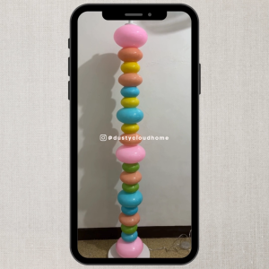 Dusty Cloud Home Stacked Candy Floor Lamp