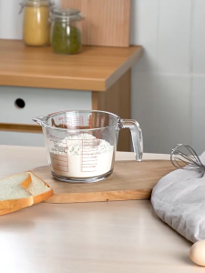 แก้วตวง 1000 ml 500ml สำหรับชงกาแฟ ชงนม ทนความร้อน