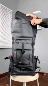 Tas Ransel Vegas Waterpoof Nylon Poliester Warna Hitam - Backpack Multifungsi untuk Pria/Wanita