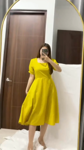 New Korean Dress Casual Terbaru Dress Polos NEW DRESS LORRA / DRESS WANITA