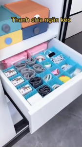 [HCM] Bộ 4 thanh Vách chia ngăn kéo tủ thông minh bằng nhựa thanh chia ngăn tủ -GL314