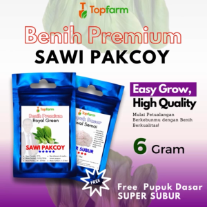 Benih Topfarm / Benih Sawi Pakcoy Terbaik / Benih Sawi Pakcoy Super Lebat / Benih Sawi Pakcoy Putih / Paket Benih Sawi Pakcoy Super / Benih Sawi Pakcoy Batang Putih / Benih Sawi Pakcoy Jumbo
