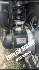 EMBLEM TUTUP SENSOR HONDA VARIO 125 150 STAINLESS