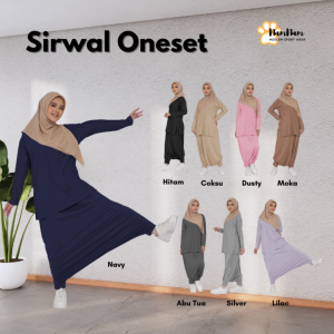 Oneset Sirwal dan Kaos Oversize Rayon Premium Namnam