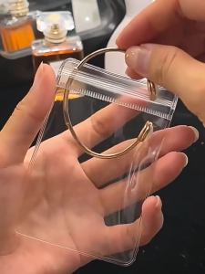 (พร้อมส่ง) ถุงซิปล็อค PVC ใส หนาพิเศษ สำหรับใส่ ตุ้มหู กำไล อัญมณี เครื่องราง ของพรีเมี่ยม