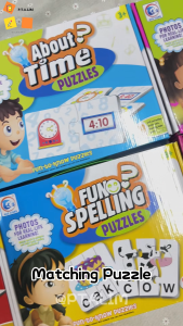 Matching Puzzles for Children Beginner Puzzle Educational Toy for Children / Match Words to Pictures