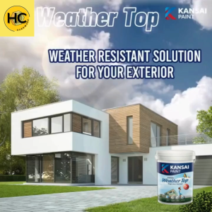 KANSAI Paint 1L Goody Weather Top Exterior Anti-Fungus Algae Tough Water Repellent Resistance 5 Years