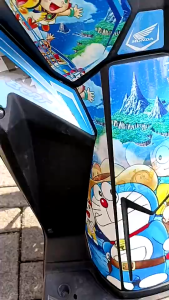 STICKER MARVEL SPIDERMAN IRON MAN HULK CAPTAIN AMERICA DORAEMON STICKER STRIPING DASHBOARD PELINDUNG DASHBOARD TANKPAD