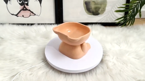 ชามสัตว์เลี้ยง เอียง 15 องศา หมา แมว ชาม ความจุสูง ป้องกันคอ