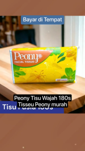 TISSUE PEONY 180 SHEET 2 PLY Tisu Peony Lembut Dan Halus BEST SELLER