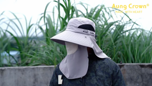 Rhodey Topi Rimba Outdoor Anti UV Fishing Boonie Hat Polyester - TM34