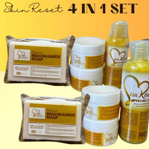 SkinReset 4 In 1 Set 50ml/100ml(Peeling lotion+10gSBC+10gMMC+Niacinamide Soap)