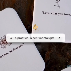 2X Magnifying Double-Sided Pocket-Size Foldable Mirror Convenient for Travel Printed with Special Quotes & Designs