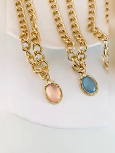 【Daily Deals】 Whisker Pet necklace Doggy opal Necklace Cat necklace collar rabbit metal chain Adjustable Princess Gem Necklace Pet birthday collar Cat pendant accessories