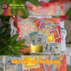 Bộ Giấy Cúng Thần Tài Ông Địa Mùng 10 Tháng Giêng - Đồ Cúng Việt