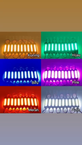 Led modul 6 mata bening 12 & 24 voltlampu led kapsul modul cob 6818 (10 PCS)