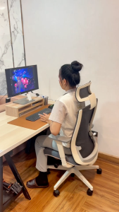 เก้าอี้ออฟฟิศ เก้าอี้สำนักงาน เก้าอี้เกมมิ่ง เก้าอี้สุขภาพ มีที่วางแขน สามารถปรับระดับขึ้นลงได้