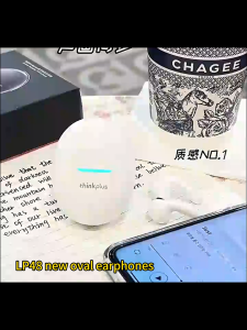 Lenovo LP48 TWS บลูทูธไร้สายที่แท้จริง ชุดหูฟังบลูทูธ 5.4 อายุการใช้งานแบตเตอรี่ที่ยาวนาน การลดเสียงรบกวนจากการโทรแบบกึ่งอินเอียร์ ENC เหมาะสำหรับโทรศัพท์มือถือ Apple Xiaomi และ Huawei