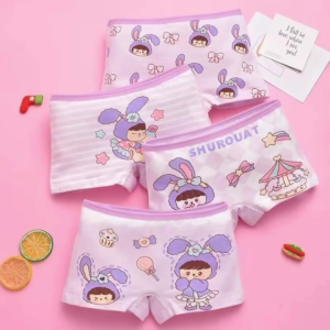 Combo 10 Quần Chip Cho Bé gái Chất Thun Cotton Đáy 2 lớp QC Cao Cấp Họa Tiết Dễ Thương Size 9 -28kg quần lót bé gái