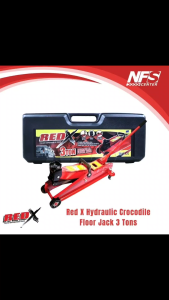 Red X Super Series Hydraulic Crocodile Floor Jack 2 Tons | Quality & Durable | Car Accessories