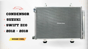 แผงแอร์ ซูซูกิ สวิฟ อีโก้ คาร์ เครื่อง 1.2 ปี 2012 - 2018 CD0033 CONDENSER SUZUKI SWIFT ECO  2013 2014 2015 2016 2017 คอยล์ร้อน รังผึ่ง ซูซุกิ สวีฟท์ พ.ศ. 2555 ถึง 2562 อะไหล่ แอร