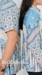 Blouse Batik Oceania - Batik Couple - Batik Wanita - Atasan Modern - Batik - Hem Batik Pria - Seragam Batik - Seragam Kantor