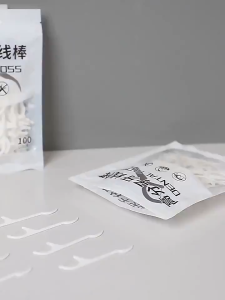 100pcs Dental Floss Picks Toothpick Tooth Picks Teeth Cleaning Interdental Dental Fosser Flat Thread Dental 高拉力牙线牙签线剔牙线
