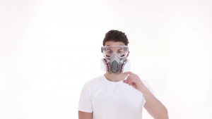 7pcs /set Mask Dust Mask Protection Toxic Vapor Gas Mask Safety Filter Dust Mask chemical Gas Mask Painting Respirator