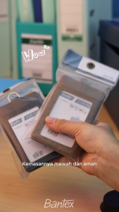 Lanyard Bantex Leather: Aksesori ID Card Praktis