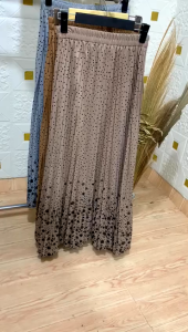 Rok Plisket S.Flower Bahan Hyget Tebal & Adem Nyaman di Pake Fit to S-XXL