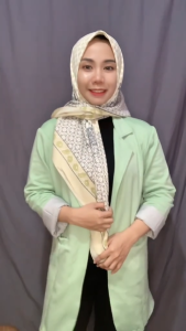 GUDANG FASHION ID HIJAB PRINT DENGAN LOGO AZ SEGIEMPAT OSCARA MOTIF TERBARU LASER CUT