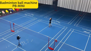 PUSUN PB-MINI Automatic Badminton Ball Machine for Training Practice with APP Remote Control with Two Ball Buckets