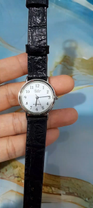 Đồng hồ nữ falcon-Q&Q- máy vàng size:22mm dây da second hand si nhât đã qua sử dụng