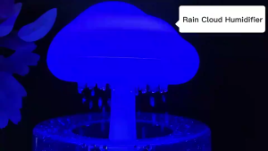 Rain Cloud Water Drop Air Humidifier Ultrasonic Cool Mist Maker Colorful Night Light Bedroom Essential Oil Aromatherapy加湿器