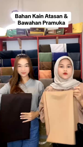 KAIN PRAMUKA SNI SETELAN PRAMUKA PREMIUM MEWAH DINAS PNS BAHAN KAIN PUTIH PERAWAT