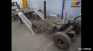 2PC Versatile Heavy-Duty Dual-Stage Folding Ramp for Cars Motorcycles ATVs Wheelchairs Golf Carts - Gray