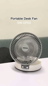 Kipas Angin Meja Portable Gantung SAMONO Multifungsi USB Charge 3 Kecepatan Mini Desk Fan 16 inch