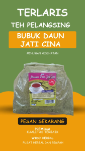 Termurah Bubuk Daun Jati Cina 500 gr Asli Good Quality
