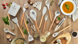 NEW SPATULA SILICONE Set 17 Pcs/Alat Masak UTENSIL PREMIUM KITCHEN FULL SET/Alat Masak Tumis Goreng