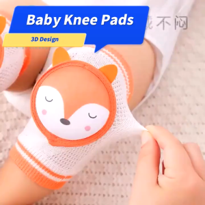 สนับเข่าเด็ก สนับเข่าฝึกคลาน ปกป้องเข่าเด็ก ลายน่ารัก3D ฟองน้ำหนากันกระแทก สำหรับคุณหนูวัย 0-3ปี