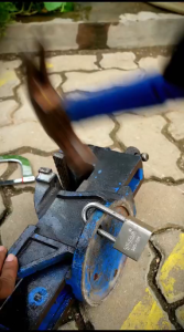 TORA Gembok Stainless 304 Premium Long 50 MM 4 Key Kuningan Chrome Double Blister