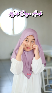Shamira Hijab Anak Bergo Dagu Malay  Usia 3-9 Tahun Jilbab Anak Dagu Arumi Bahan Jersey Premium