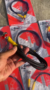 Selang Kabel Rem Depan Arai 120cm Karbon Black Slang Rem Arai Universal MJ55