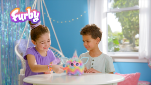 Furby Tie Dye 15 Fashion Accessories Interactive Plush Toys for Kids Ages 6+ Voice Activated Animatronic Great Gift
