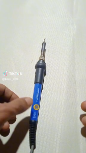 COD solder listrik 1 set dan timah dekko 60 watt hp mata kecil ful set uap panas 100 watt tekiro / solder listrik murah berkualitas terbaru promo solder full set lengkap / Taffware Solder Adjustable Temperature Fast Heating 60W with 5 Tips - CS-31