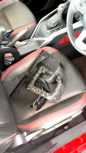 TCS Perodua ativa FORGED CARBON car gear shift panel frame cover garnish accessories