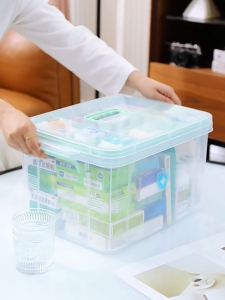 First Aid Kit Family Emergency Medicine Storage Kit Plastic Medicine Storage Box Medicine Organizer